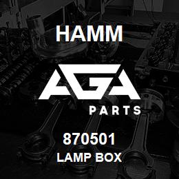 870501 Hamm LAMP BOX | AGA Parts