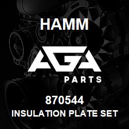 870544 Hamm INSULATION PLATE SET | AGA Parts