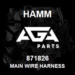 871826 Hamm MAIN WIRE HARNESS | AGA Parts