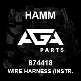 874418 Hamm WIRE HARNESS (INSTR. CONSOLE) | AGA Parts