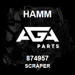 874957 Hamm SCRAPER | AGA Parts