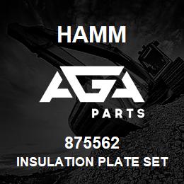 875562 Hamm INSULATION PLATE SET | AGA Parts