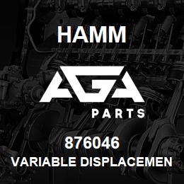 876046 Hamm VARIABLE DISPLACEMENT MOTOR | AGA Parts