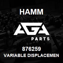 876259 Hamm VARIABLE DISPLACEMENT MOTOR | AGA Parts