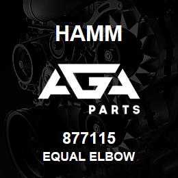 877115 Hamm EQUAL ELBOW | AGA Parts