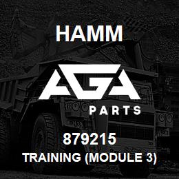 879215 Hamm TRAINING (MODULE 3) | AGA Parts