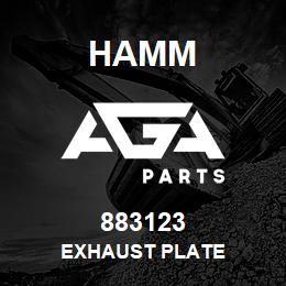 883123 Hamm EXHAUST PLATE | AGA Parts