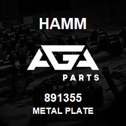 891355 Hamm METAL PLATE | AGA Parts