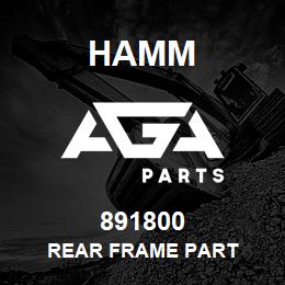 891800 Hamm REAR FRAME PART | AGA Parts