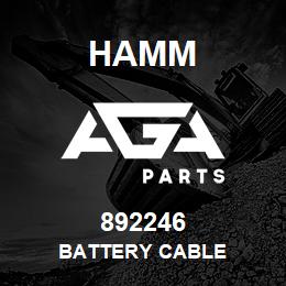 892246 Hamm BATTERY CABLE | AGA Parts