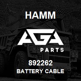 892262 Hamm BATTERY CABLE | AGA Parts