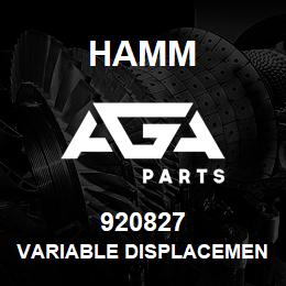 920827 Hamm VARIABLE DISPLACEMENT MOTOR | AGA Parts