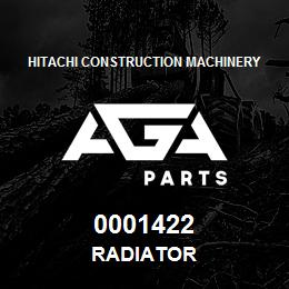 0001422 Hitachi Construction Machinery RADIATOR | AGA Parts