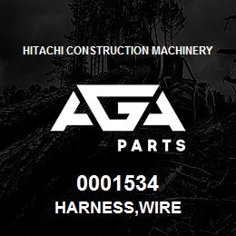 0001534 Hitachi Construction Machinery HARNESS,WIRE | AGA Parts