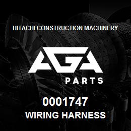0001747 Hitachi Construction Machinery Wiring Harness | AGA Parts