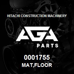 0001755 Hitachi Construction Machinery MAT,FLOOR | AGA Parts