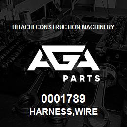 0001789 Hitachi Construction Machinery HARNESS,WIRE | AGA Parts