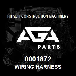 0001872 Hitachi Construction Machinery Wiring Harness | AGA Parts
