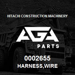 0002655 Hitachi Construction Machinery HARNESS,WIRE | AGA Parts