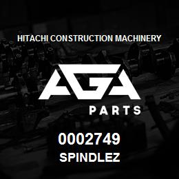 0002749 Hitachi Construction Machinery SPINDLEZ | AGA Parts