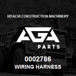 0002786 Hitachi Construction Machinery WIRING HARNESS | AGA Parts