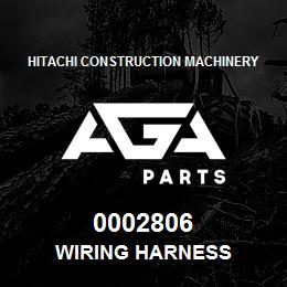 0002806 Hitachi Construction Machinery WIRING HARNESS | AGA Parts