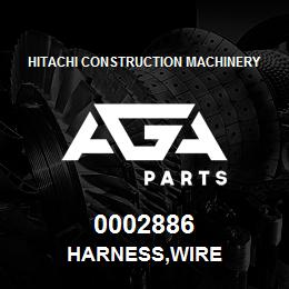 0002886 Hitachi Construction Machinery HARNESS,WIRE | AGA Parts