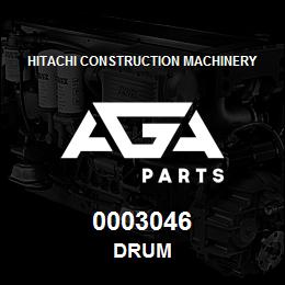 0003046 Hitachi Construction Machinery DRUM | AGA Parts
