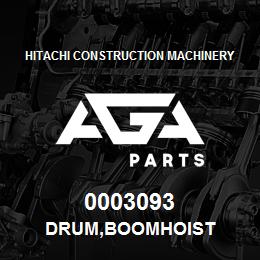0003093 Hitachi Construction Machinery DRUM,BOOMHOIST | AGA Parts