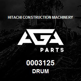 0003125 Hitachi Construction Machinery DRUM | AGA Parts