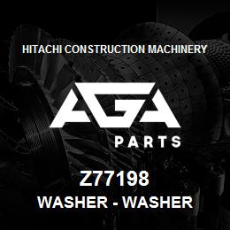 Z77198 Hitachi Construction Machinery Washer - WASHER | AGA Parts