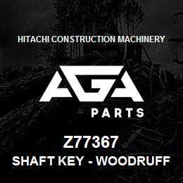 Z77367 Hitachi Construction Machinery Shaft Key - WOODRUFF KEY | AGA Parts