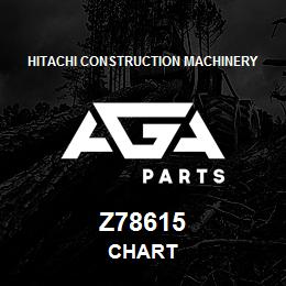 Z78615 Hitachi Construction Machinery CHART | AGA Parts