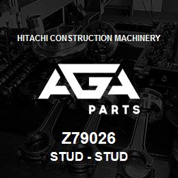 Z79026 Hitachi Construction Machinery Stud - STUD | AGA Parts