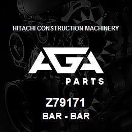 Z79171 Hitachi Construction Machinery Bar - BAR | AGA Parts