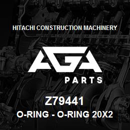 Z79441 Hitachi Construction Machinery O-Ring - O-RING 20X2.5 | AGA Parts