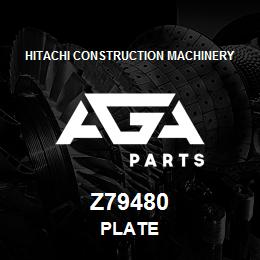 Z79480 Hitachi Construction Machinery PLATE | AGA Parts