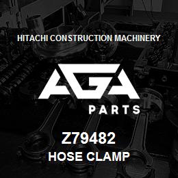 Z79482 Hitachi Construction Machinery HOSE CLAMP | AGA Parts