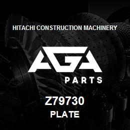 Z79730 Hitachi Construction Machinery PLATE | AGA Parts