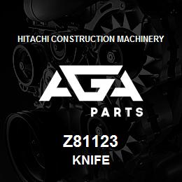 Z81123 Hitachi Construction Machinery KNIFE | AGA Parts