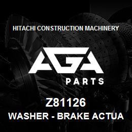 Z81126 Hitachi Construction Machinery Washer - BRAKE ACTUATING DISK | AGA Parts