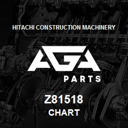 Z81518 Hitachi Construction Machinery CHART | AGA Parts