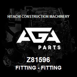 Z81596 Hitachi Construction Machinery Fitting - FITTING | AGA Parts