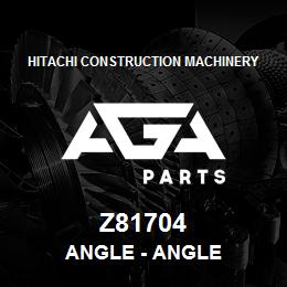 Z81704 Hitachi Construction Machinery Angle - ANGLE | AGA Parts