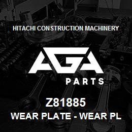 Z81885 Hitachi Construction Machinery Wear Plate - WEAR PLATE / GRASS CHUTE - WIDE | AGA Parts