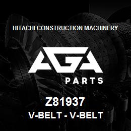 Z81937 Hitachi Construction Machinery V-Belt - V-BELT | AGA Parts