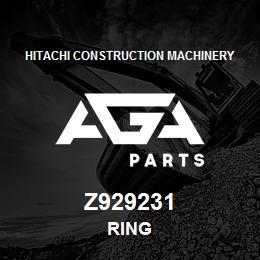 Z929231 Hitachi Construction Machinery RING | AGA Parts