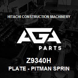 Z9340H Hitachi Construction Machinery Plate - PITMAN SPRING PLATE | AGA Parts