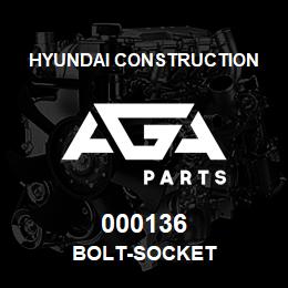 000136 Hyundai Construction BOLT-SOCKET | AGA Parts
