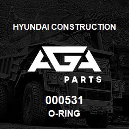 000531 Hyundai Construction O-RING | AGA Parts